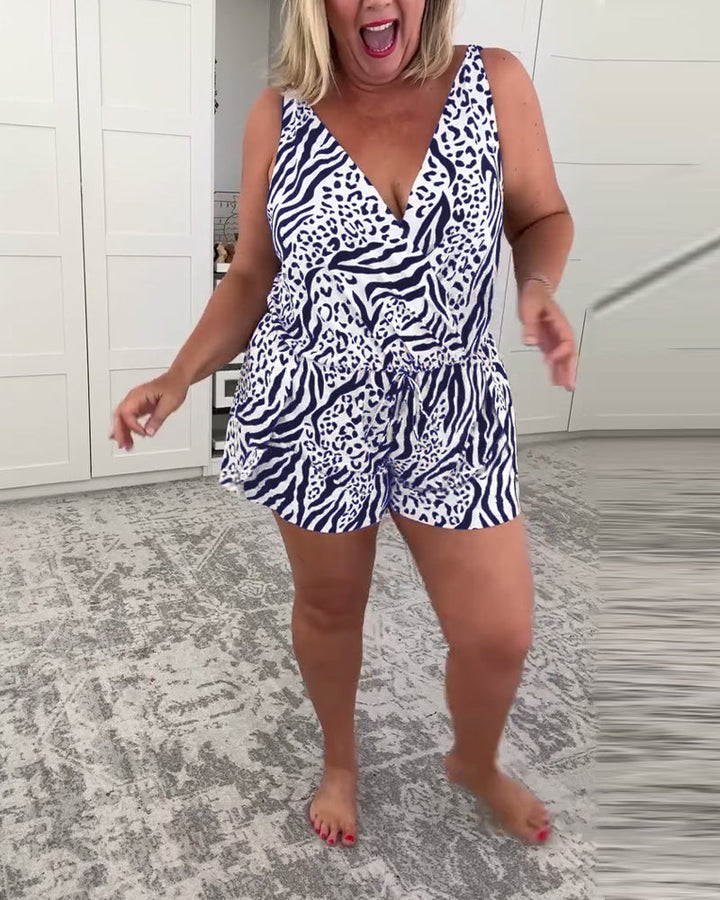 Luna | Women’s V-Neck Tummy Control Swimsuit