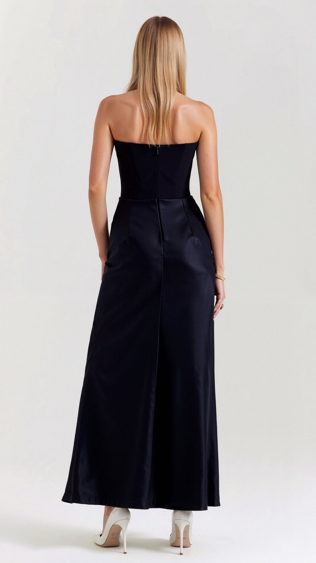 Celine | Women’s Sleek Column Wedding Guest Maxi Dress