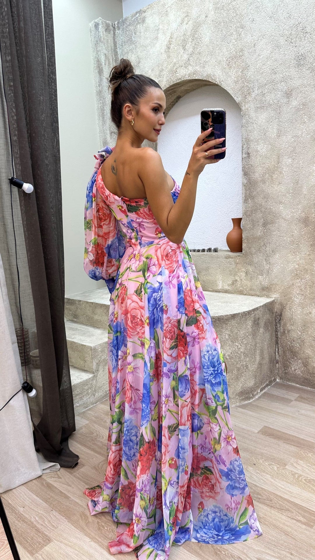 Michelle | Women’s Elegant Floral Slit Maxi Dress