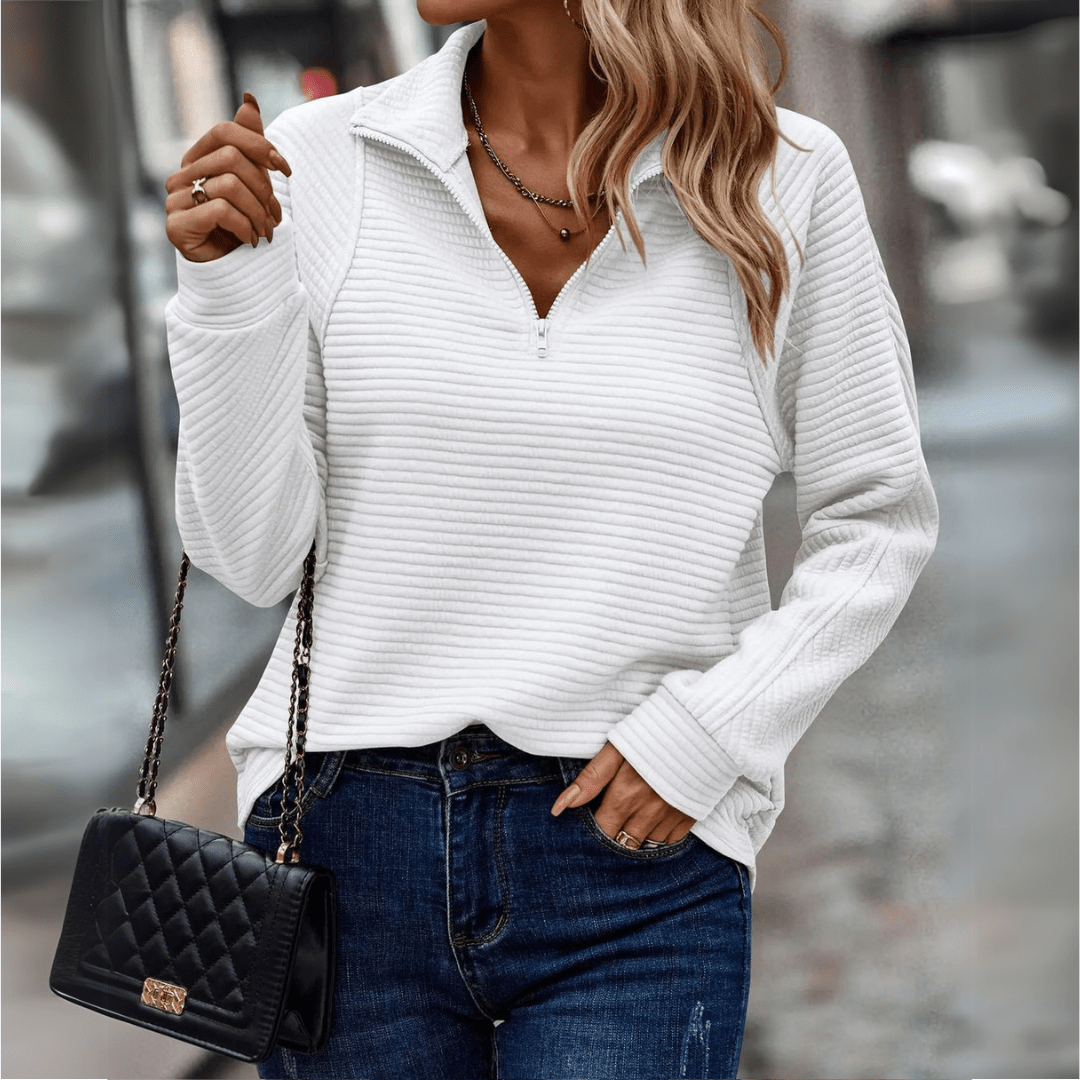 Rowan | Casual Quarter-Zip Knit Pullover