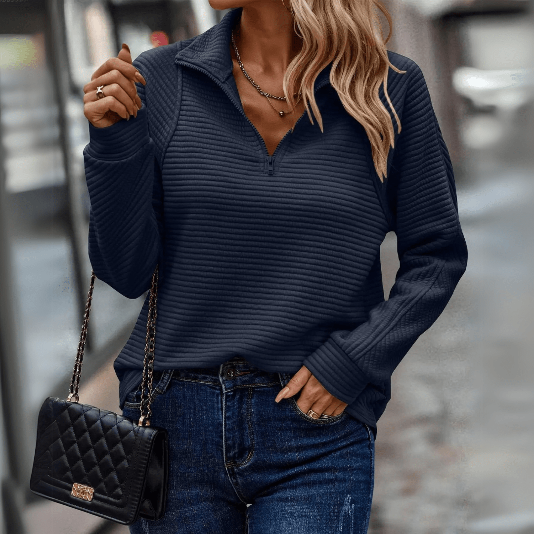 Rowan | Casual Quarter-Zip Knit Pullover