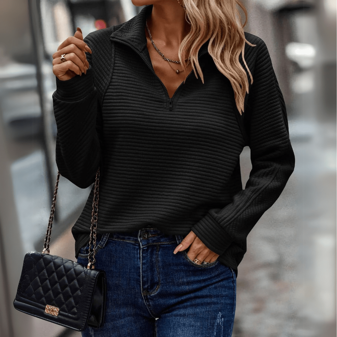 Rowan | Casual Quarter-Zip Knit Pullover