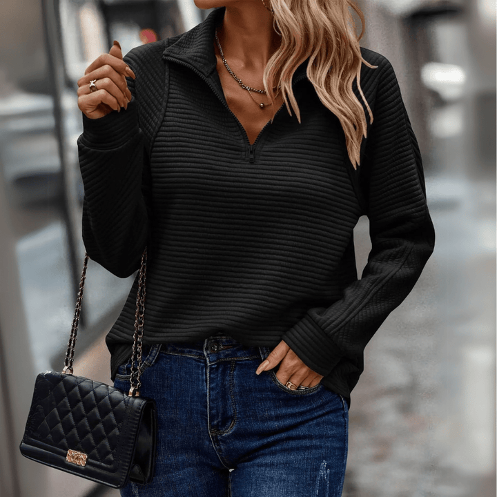 Rowan | Casual Quarter-Zip Knit Pullover