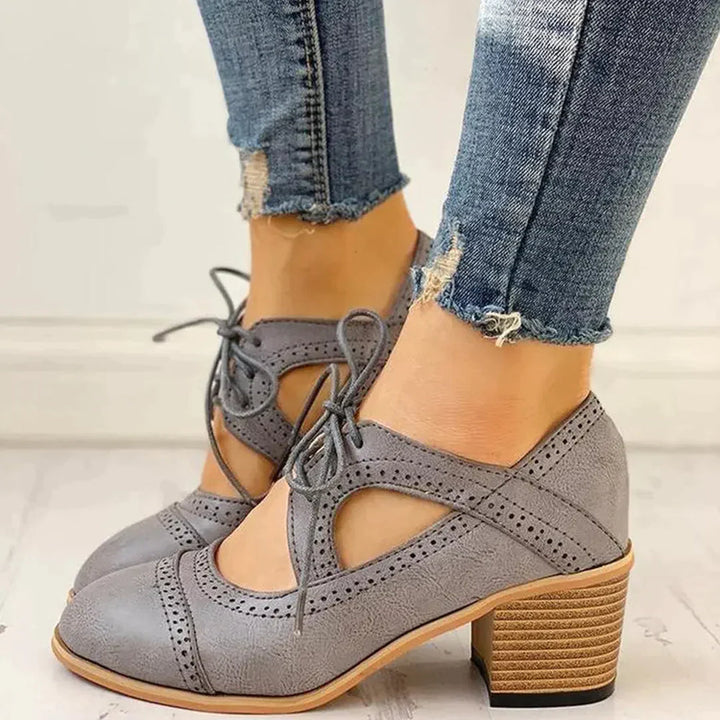 Women’s Lace-Up T-Strap Heels