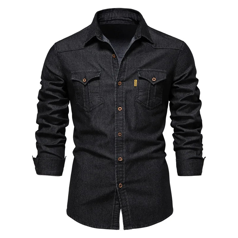 Carter | Men’s Lightweight Denim Button-Down Shirt