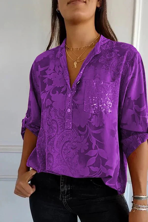 Elisa | Elegant Sequin Top