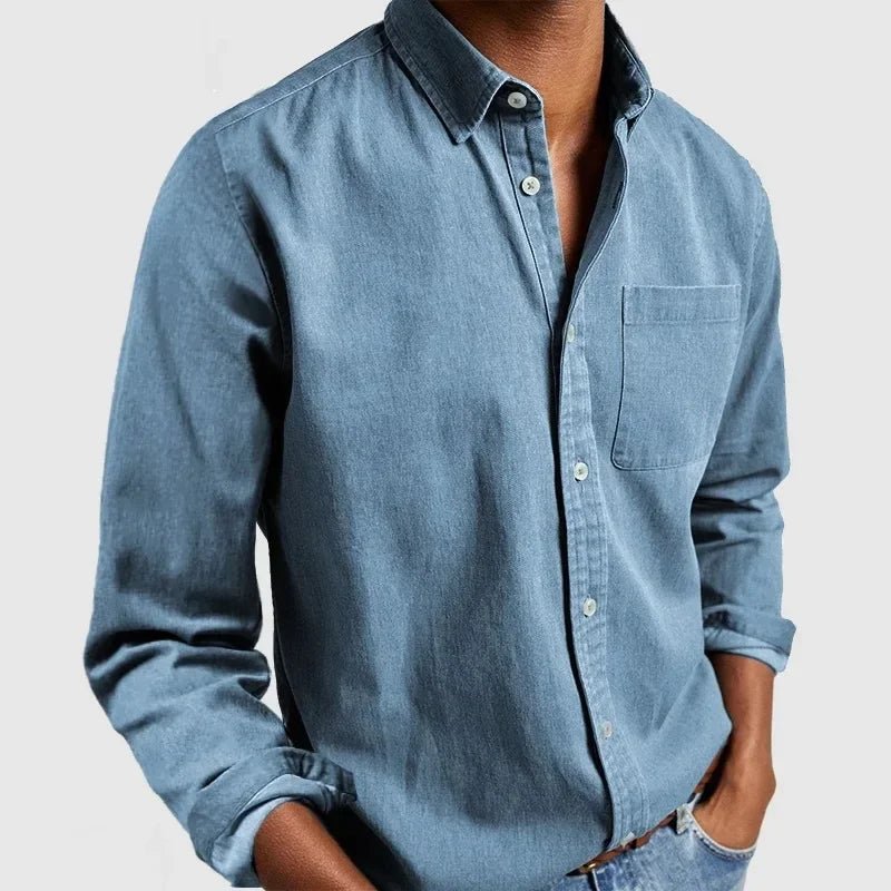 Callum | Men’s Breathable Cotton-Blend Relaxed Casual Shirt