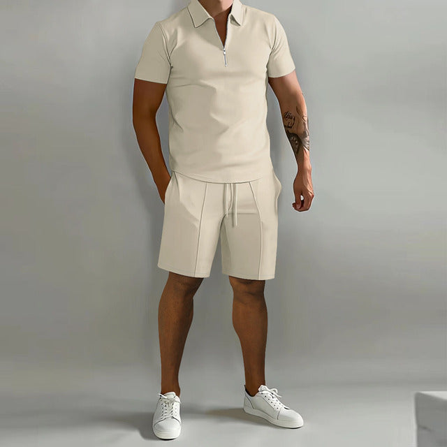 Hayes | Men’s Quarter-Zip Polo &amp; Shorts Co-ord Set
