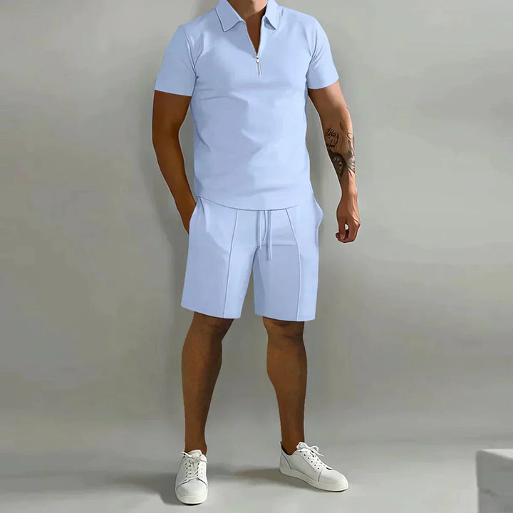 Hayes | Men’s Quarter-Zip Polo &amp; Shorts Co-ord Set
