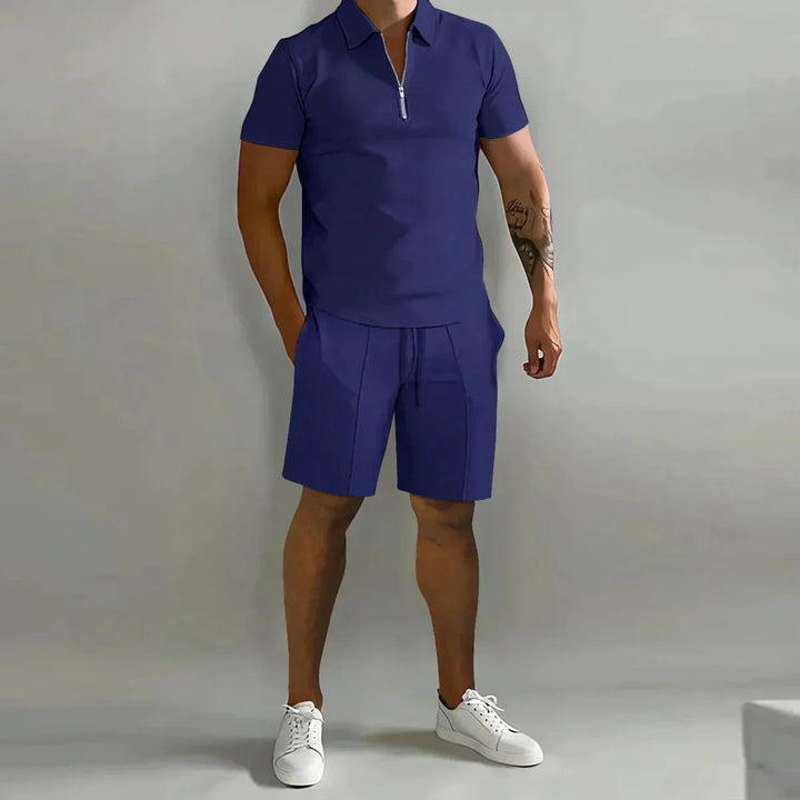 Hayes | Men’s Quarter-Zip Polo &amp; Shorts Co-ord Set
