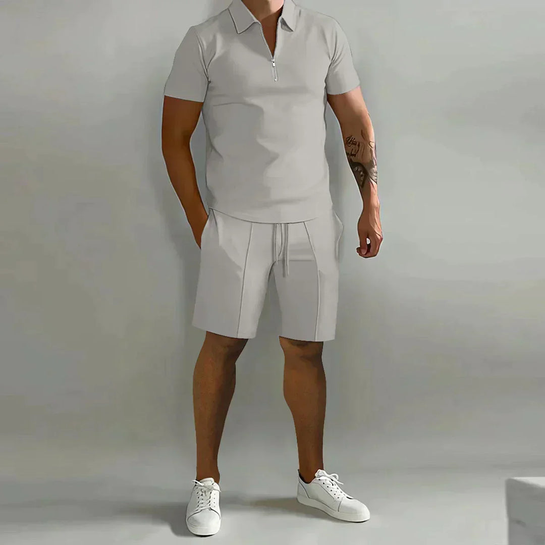 Hayes | Men’s Quarter-Zip Polo &amp; Shorts Co-ord Set