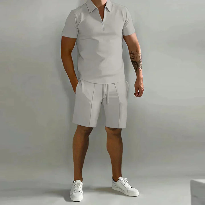 Hayes | Men’s Quarter-Zip Polo &amp; Shorts Co-ord Set