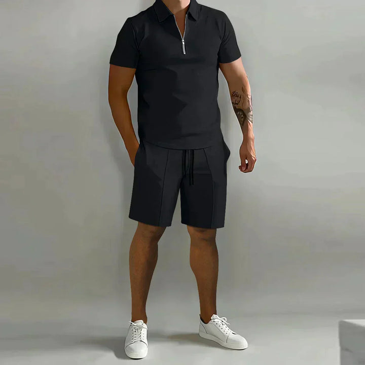 Hayes | Men’s Quarter-Zip Polo &amp; Shorts Co-ord Set