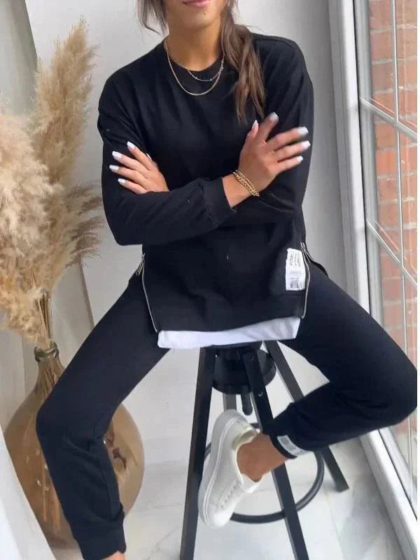 Selena | Women’s Long-Sleeve Pullover &amp; Jogger Set