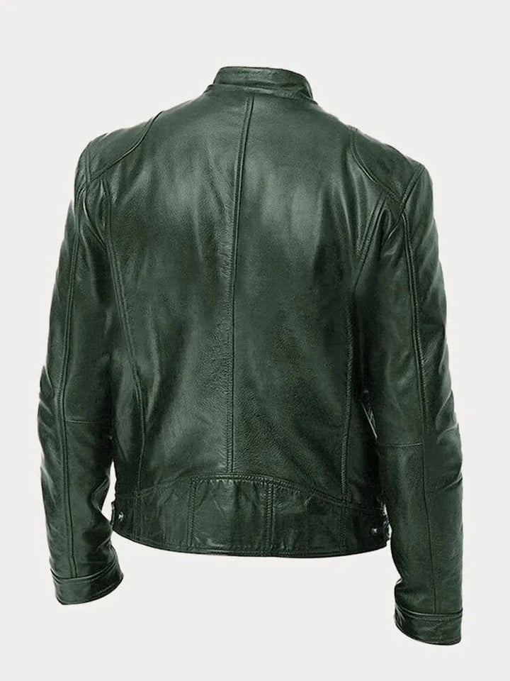 Renvero | Casual Faux Leather Jacket for Men