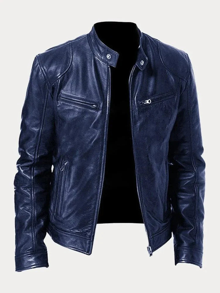 Renvero | Casual Faux Leather Jacket for Men
