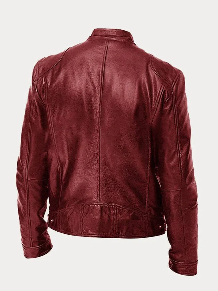 Renvero | Casual Faux Leather Jacket for Men