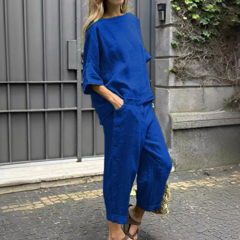 Kassiani | Women’s Cotton-Linen Co-ord Lounge Set