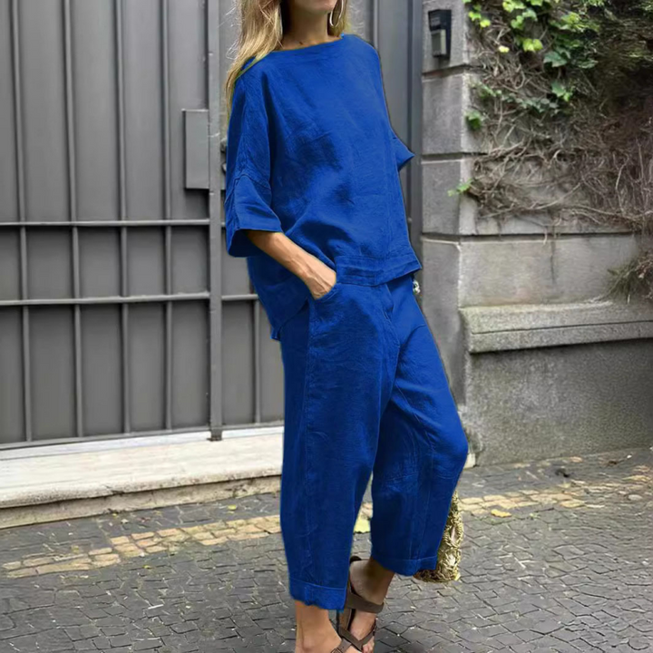 Kassiani | Women’s Cotton-Linen Co-ord Lounge Set