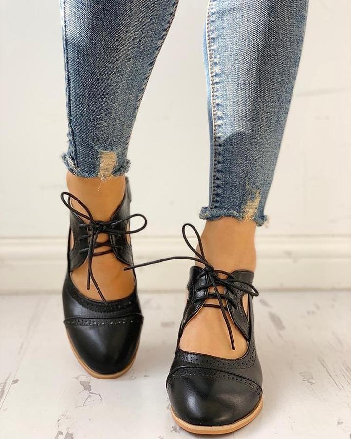 Women’s Lace-Up T-Strap Heels