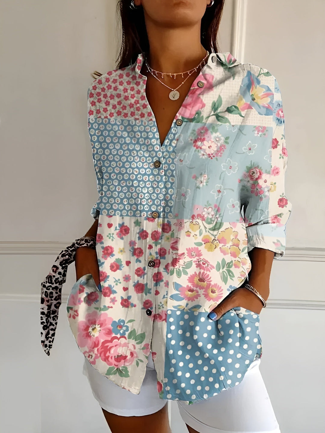 Maia | Women’s Lightweight Floral Summer Blouse