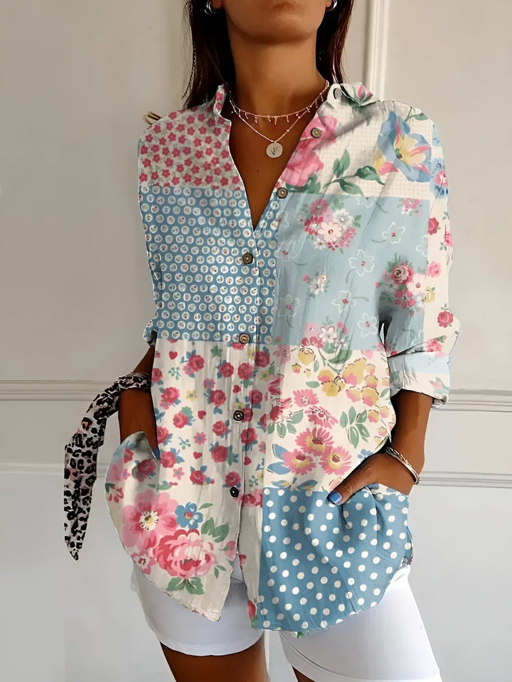 Maia | Women’s Lightweight Floral Summer Blouse