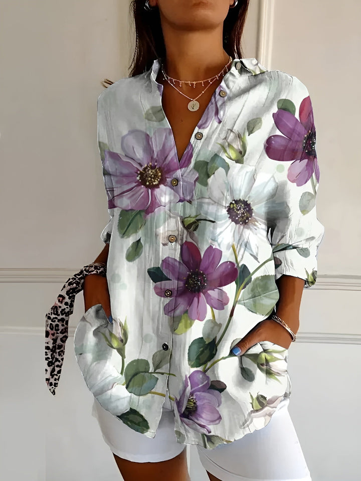 Maia | Women’s Lightweight Floral Summer Blouse