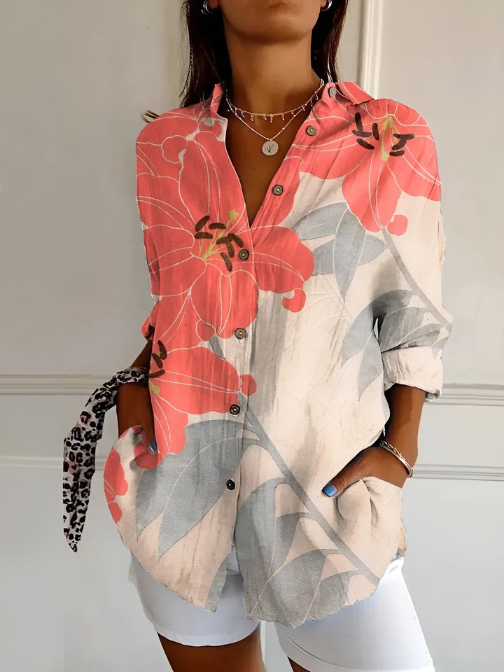 Maia | Women’s Lightweight Floral Summer Blouse