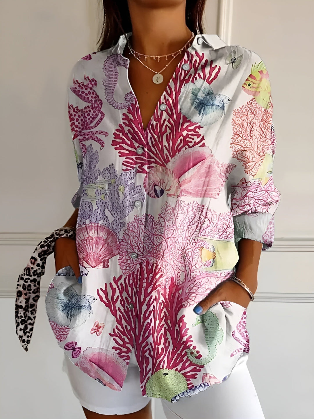 Maia | Women’s Lightweight Floral Summer Blouse