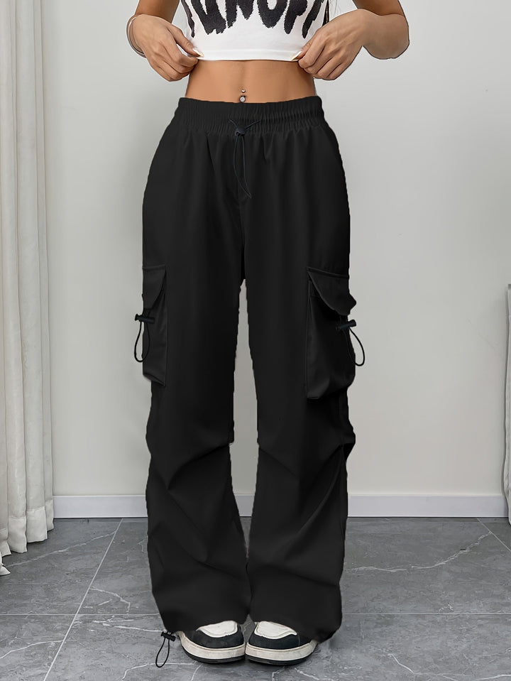Kaia | Women’s Wide-Leg Drawstring Cargo Pants